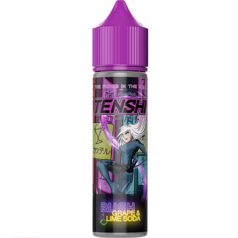Rush Grape & Lime Soda by Tenshi Vapes - 50ml shortfill - The power in the mist