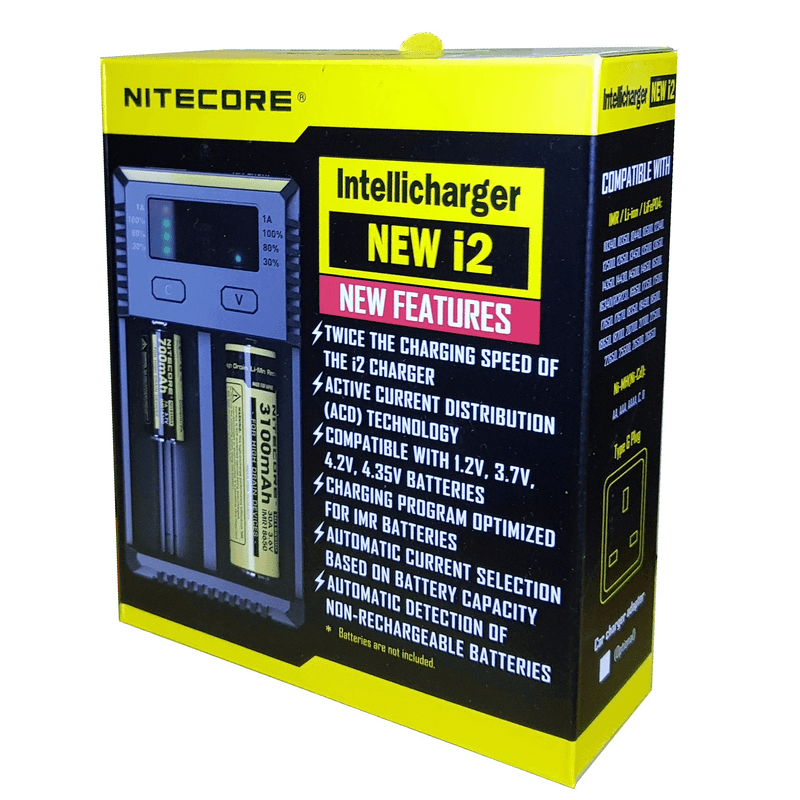 Nitecore i2 intellicharger 2 bay battery charger
